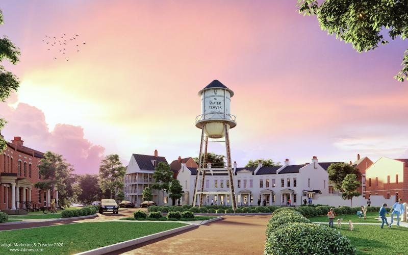 Settle into comfort at Water Tower District at Schilling Farms