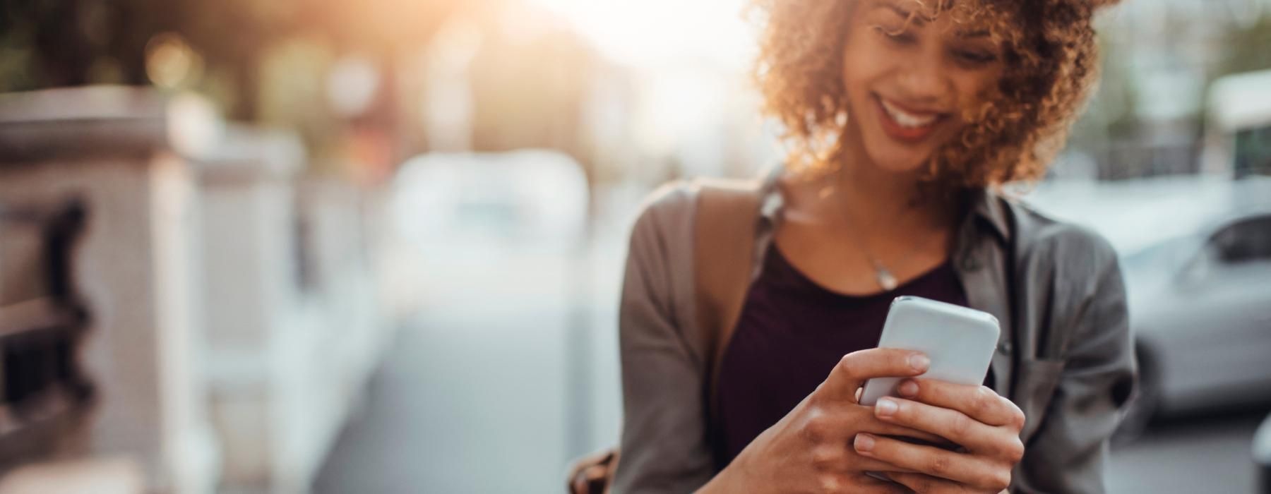 a person holding a phone