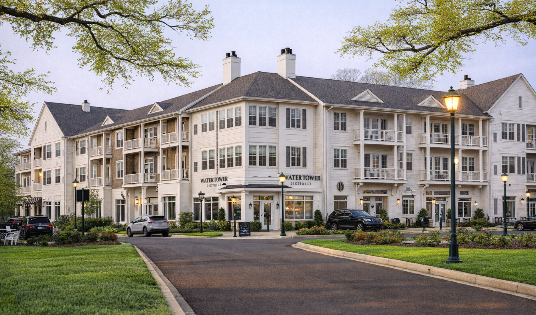 Water Tower District at Schilling Farms multifamily exterior